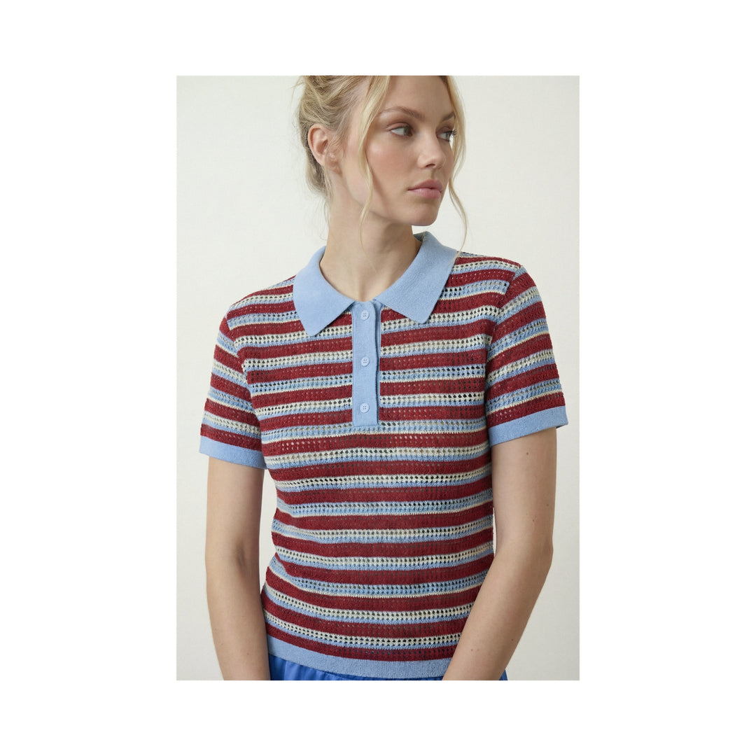 ONLY HYPEDROP - POLO - PRIYA 32000958 - OXBLOOD RED