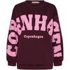 MARTA DU CHATEAU - SWEATSHIRT - HIBISCUS 22659 - BORDEAUX