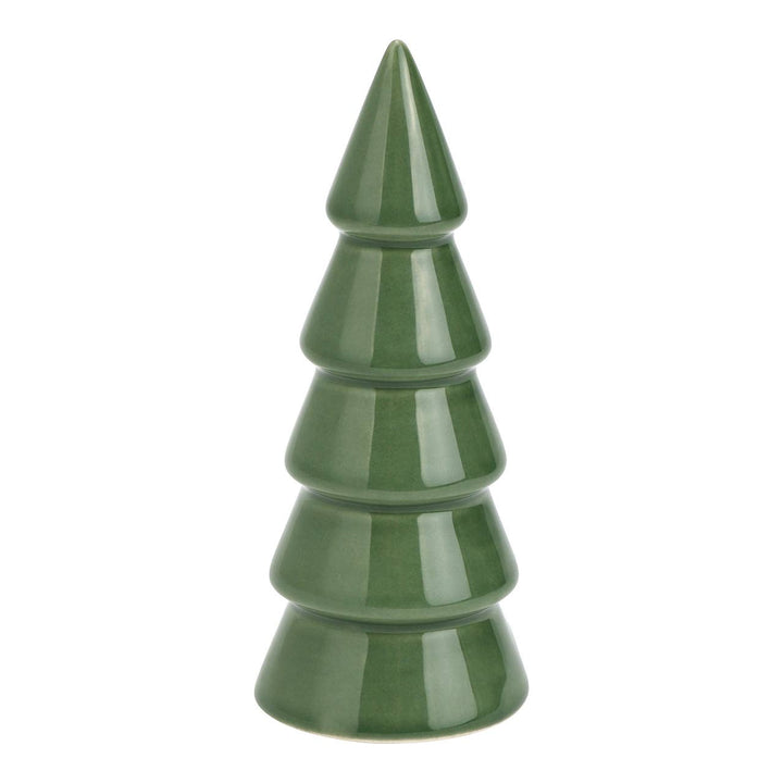 Keramisk juletræ, grøn (B/H/D) 5x13x5cm