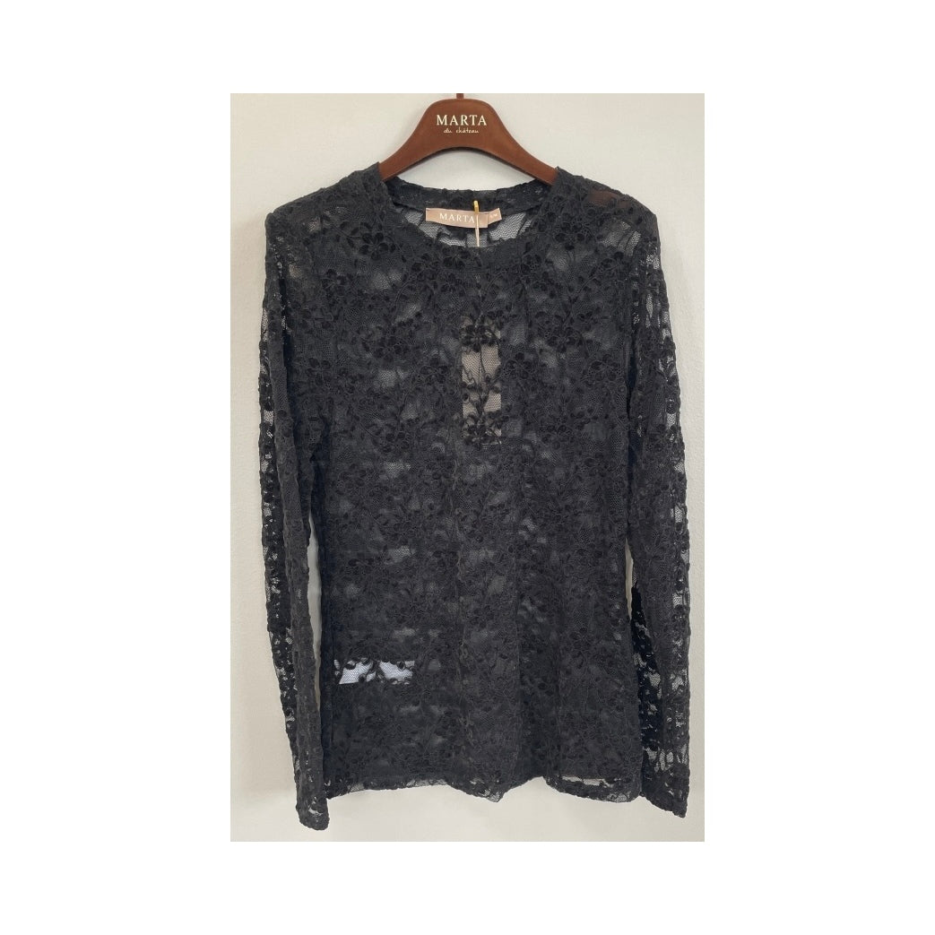 MARTA DU CHATEAU - T-SHIRT - PRIMULA 8941 - BLACK