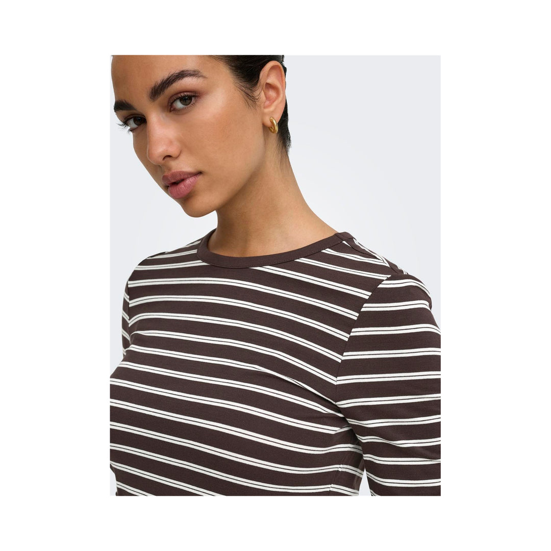 ONLY - T-SHIRT - NINA 15384045 - COFFEE BEAN