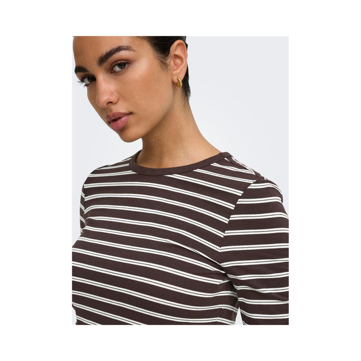 ONLY - T-SHIRT - NINA 15384045 - COFFEE BEAN