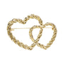 GOLD COLOUR DOUBLE HEART