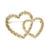 ONLY - BROCHE - MAYRA 15383207 - GOLD COLOUR DOUBLE HEART