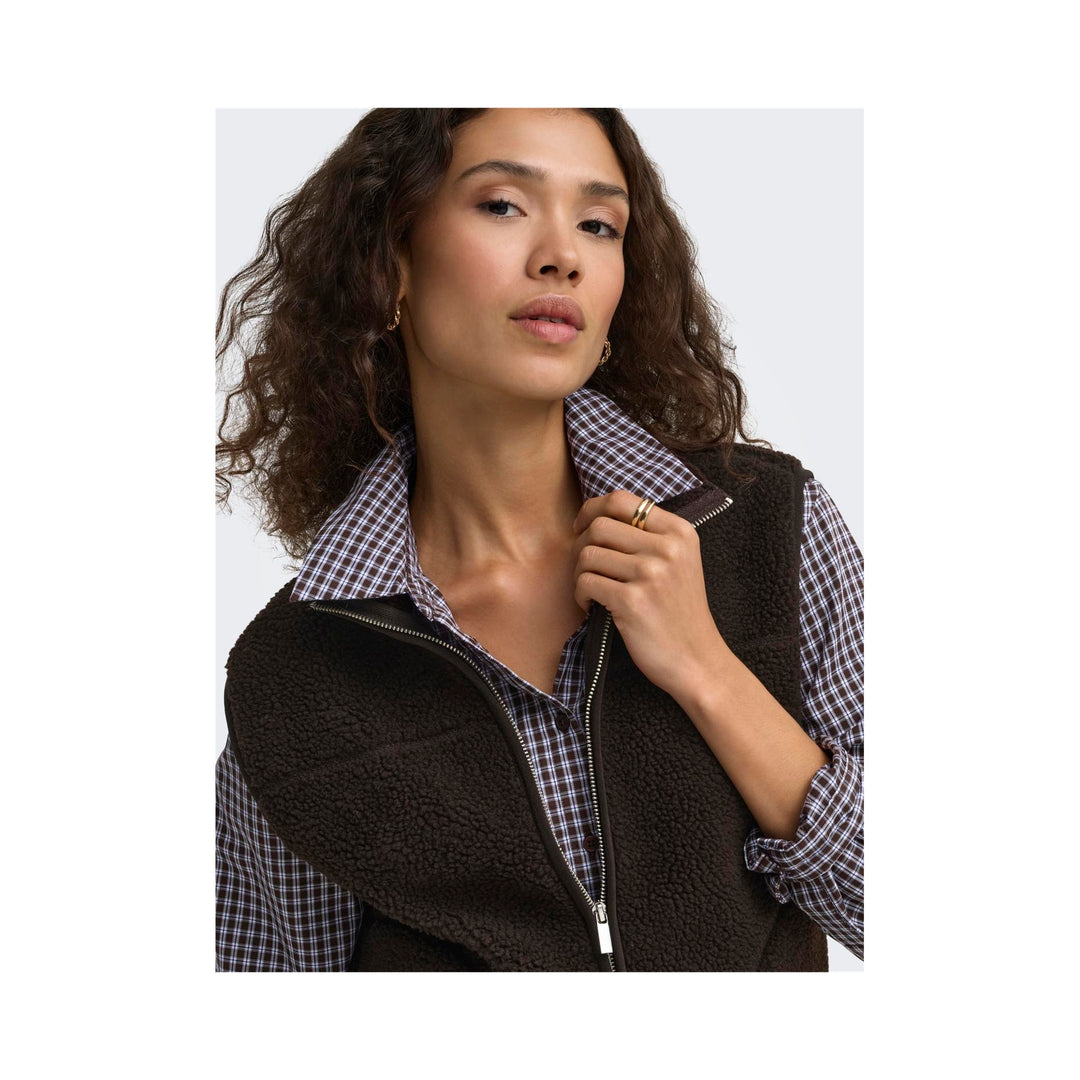 ONLY - VEST - BABY TEDDY 15379000 - COFFEE BEAN