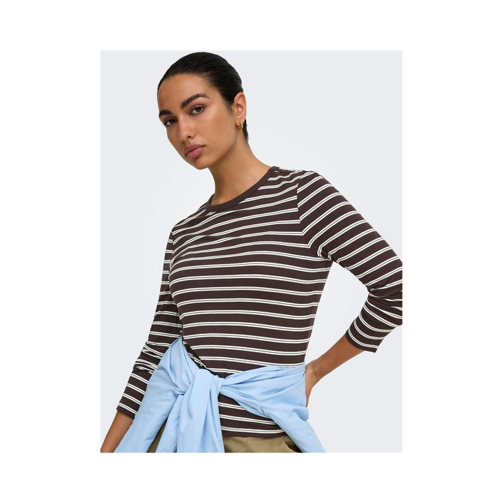 ONLY - T-SHIRT - NINA 15384045 - COFFEE BEAN