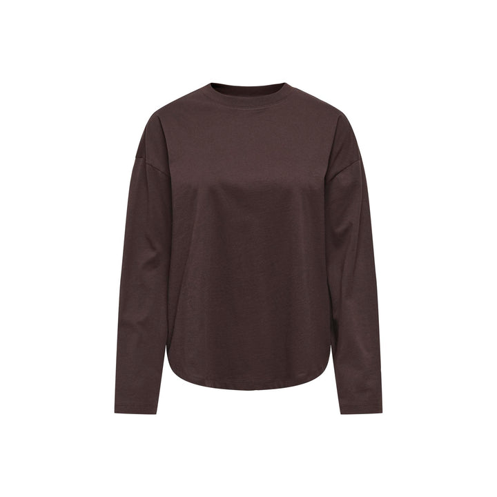ONLY - T-SHIRT - HAPPY 15382111 - COFFEE BEAN