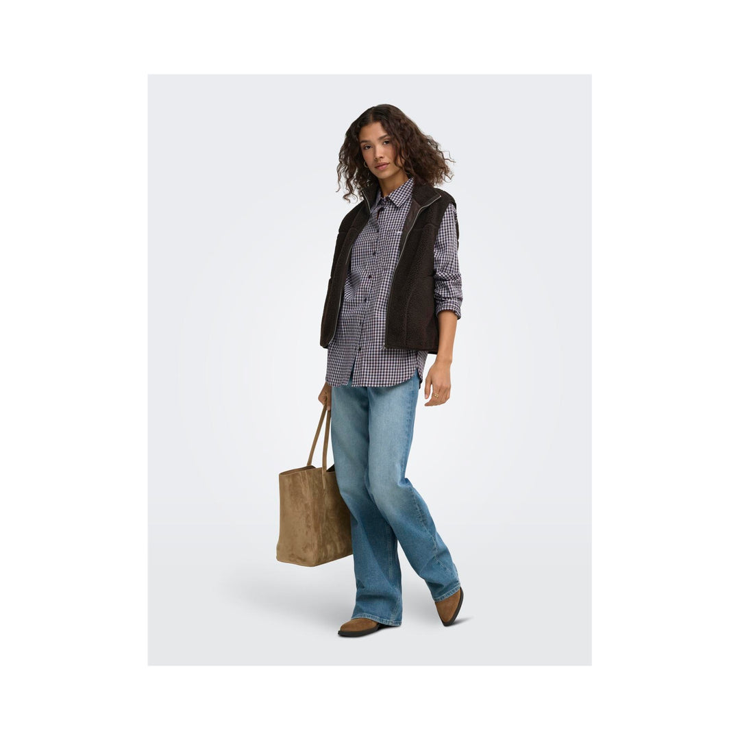 ONLY - VEST - BABY TEDDY 15379000 - COFFEE BEAN