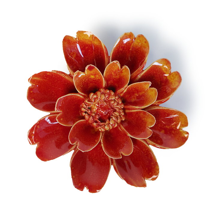 CHIVE CERAMICS - KERAMIK VÆGBLOMST - ORANGE YELLOW PARIS DAISY