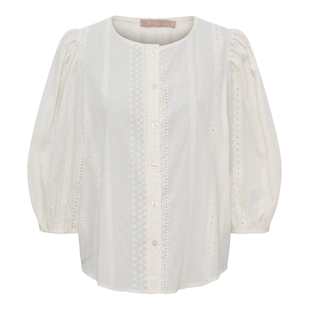 MARTA DU CHATEAU - BLUSE - VALESSIA 58136M - CREME