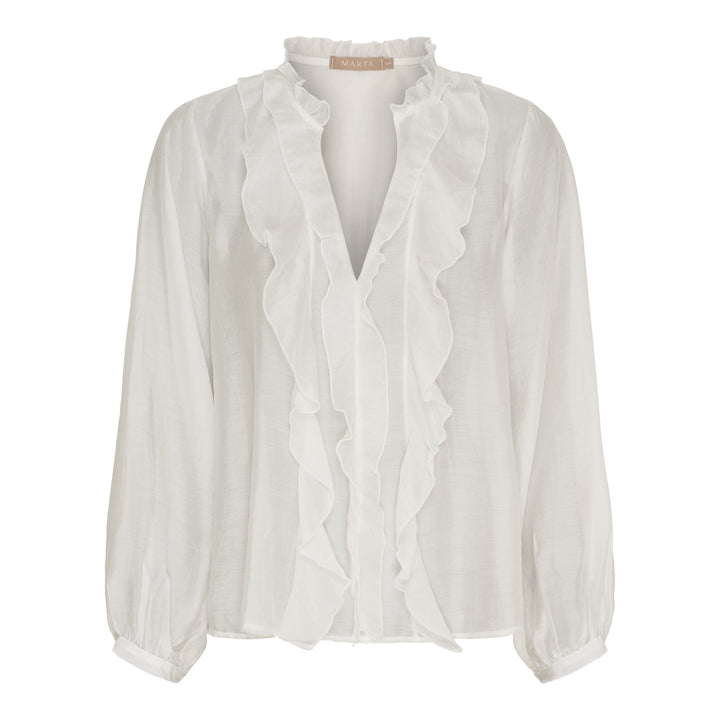 MARTA DU CHATEAU - BLUSE - NAIRA 58221M - WHITE