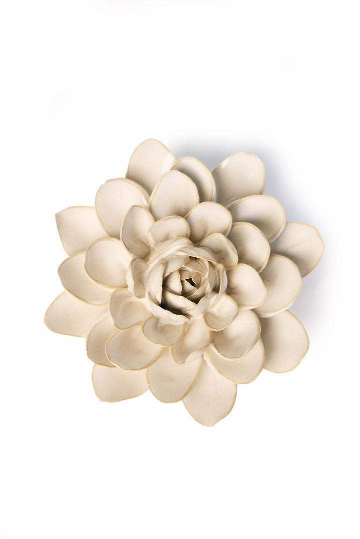 CHIVE CERAMICS - KERAMISK VÆGBLOMST - ELFENBENSHVID VINTERGÆK