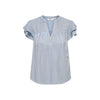 ONLY - TOP - BARI 15373812 - SOFT CHAMBRAY STRIPES/MOREL
