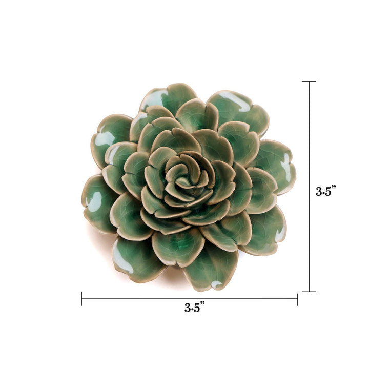 CHIVE CERAMICS - KERAMIK VÆGBLOMST - BOHO GREEN ROSE