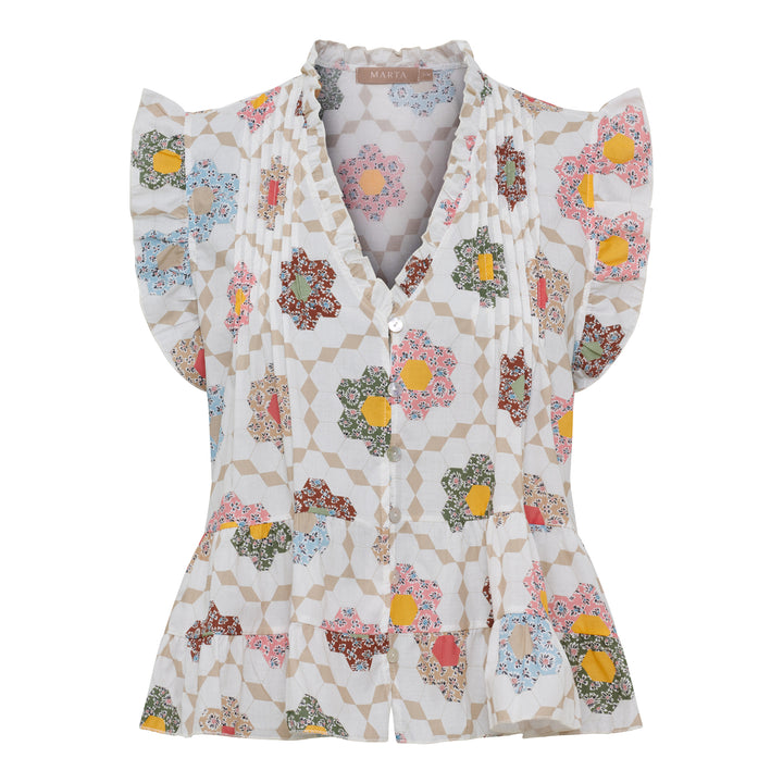 MARTA DU CHATEAU - TOP - DARLA 68181 - PRINT