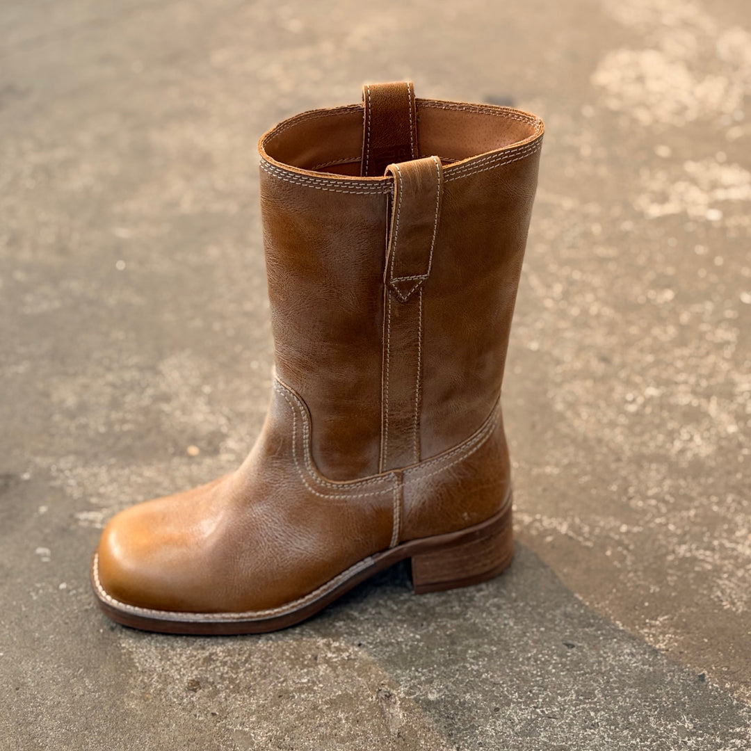 PAVEMENT - STØVLE - TANJA VINTAGE 25598-1 - TAN/WHITE
