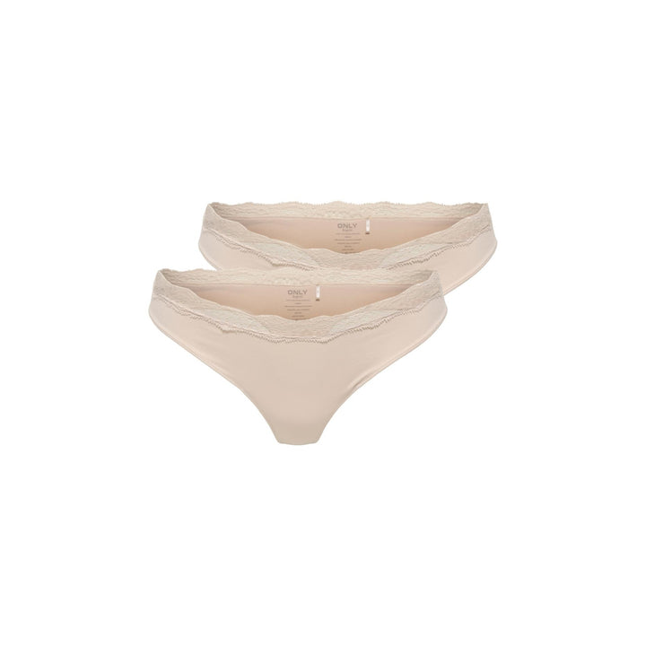 ONLY - 2-PAK G-STRENG - VICKY LACE 15354513 - PEACH TAFFY