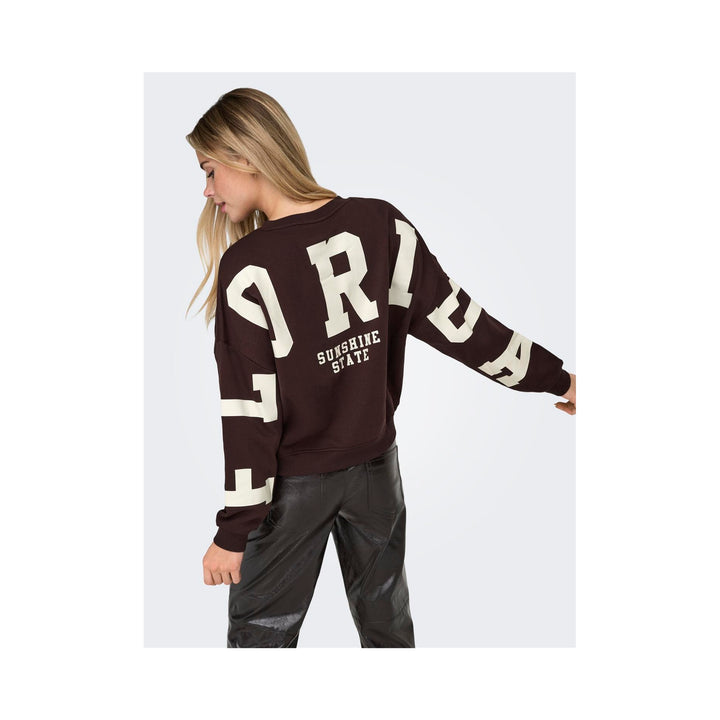 ONLY - SWEATSHIRT - LOOSE FIT O-NECK 15356793 - VINEYARD WINE