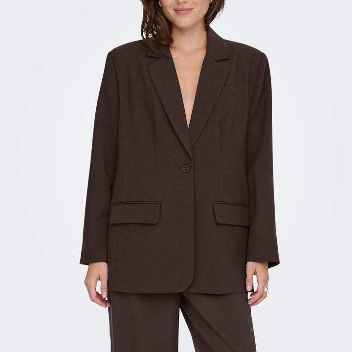 ONLY - BLAZER - LINDA-RAVEN 15371106 - COFFEE BEAN