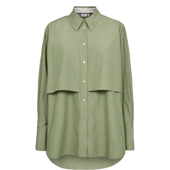 NÜMPH - SKJORTE - MICJA 707051 - FOREST GREEN