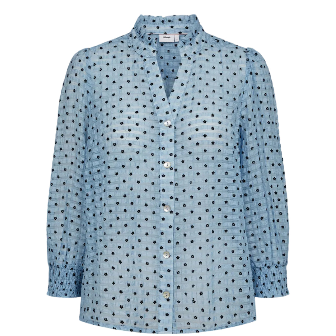 NÜMPH - SKJORTE - JANNET 707133 - FLOATY BLUE