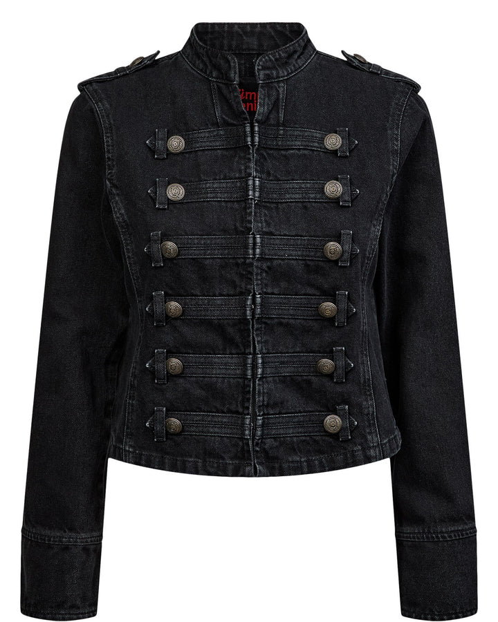NUMPH - JAKKE - BILLIE FITTED DENIM  - 708391 - 3018 - Black Denim