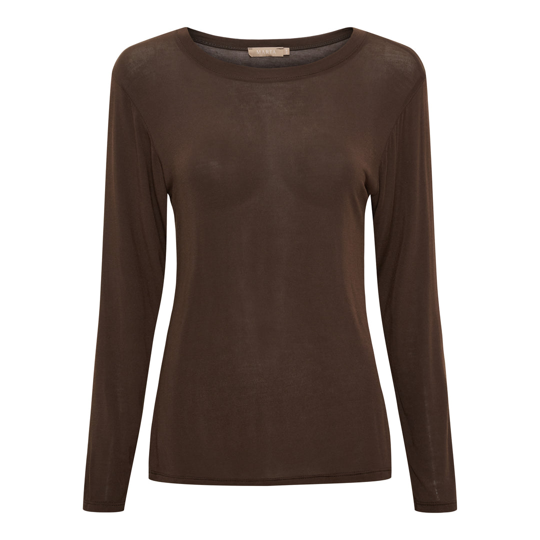 MARTA DU CHATEAU - TOP - ELISSA 7914 SOLID - MORO