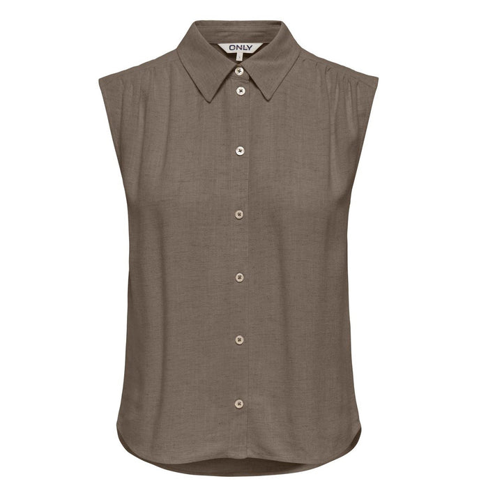 ONLY - SKJORTE - SIESTA 15367416 - WALNUT