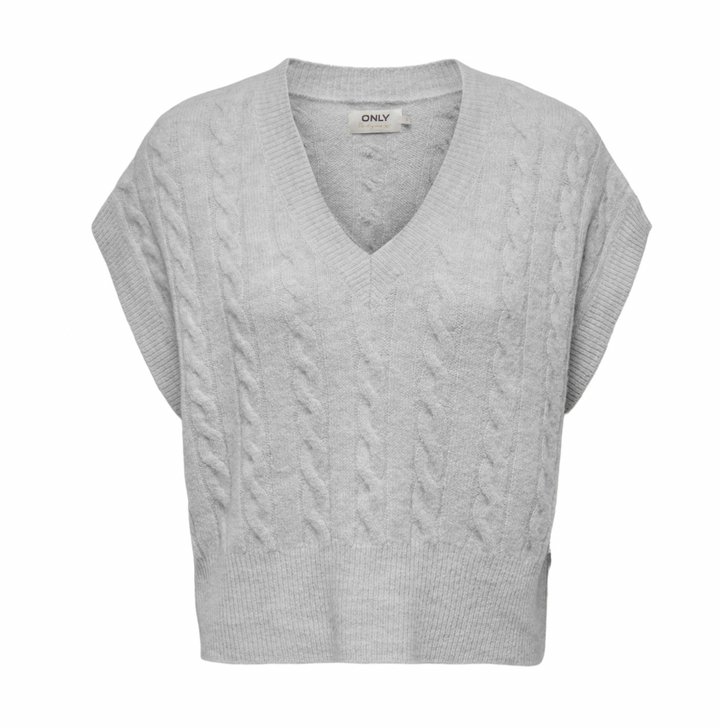 ONLY - VEST - MELODY 15337215 - LIGHT GREY MELANGE