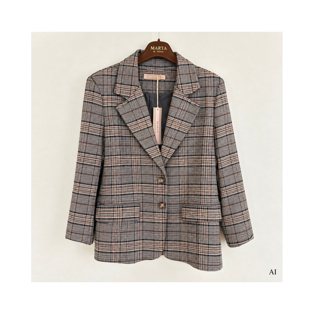 MARTA DU CHATEAU - BLAZER - SENNA 8870 - CAMEL PRINT