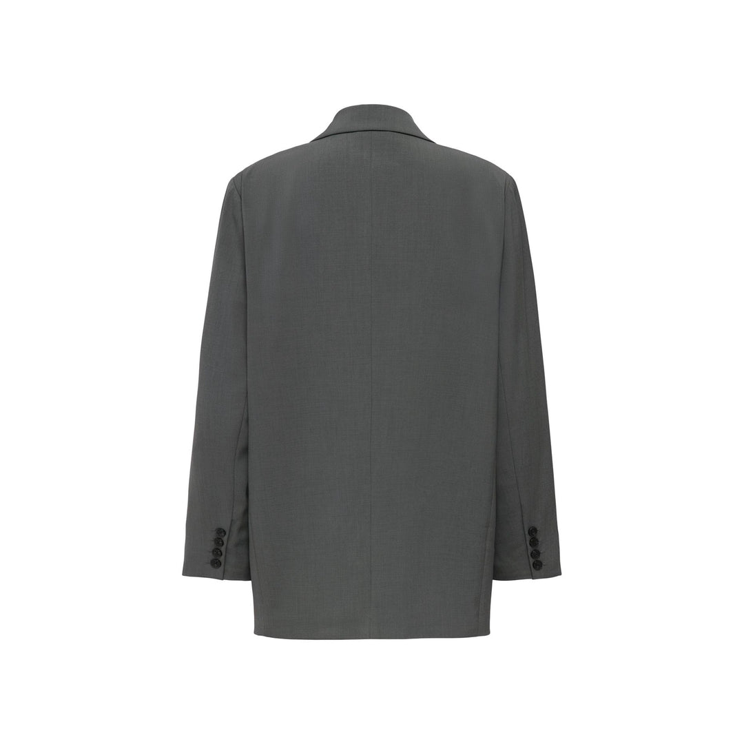 ONLY - BLAZER - SVEA LIFE OVERSIZE - 15351075 - DARK GREY MELLANGE