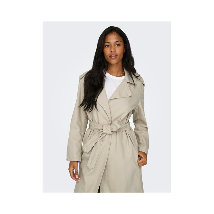 ONLY - TRENCHCOAT - MANILA 15322444 - PUMICE STONE