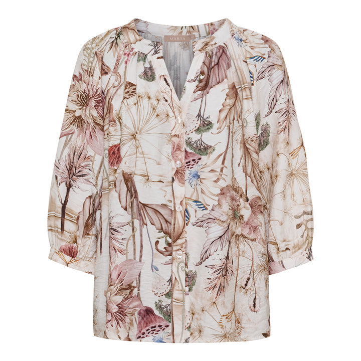 MARTA DU CHATEAU - BLUSE - JORDAN 8116 - BEIGE
