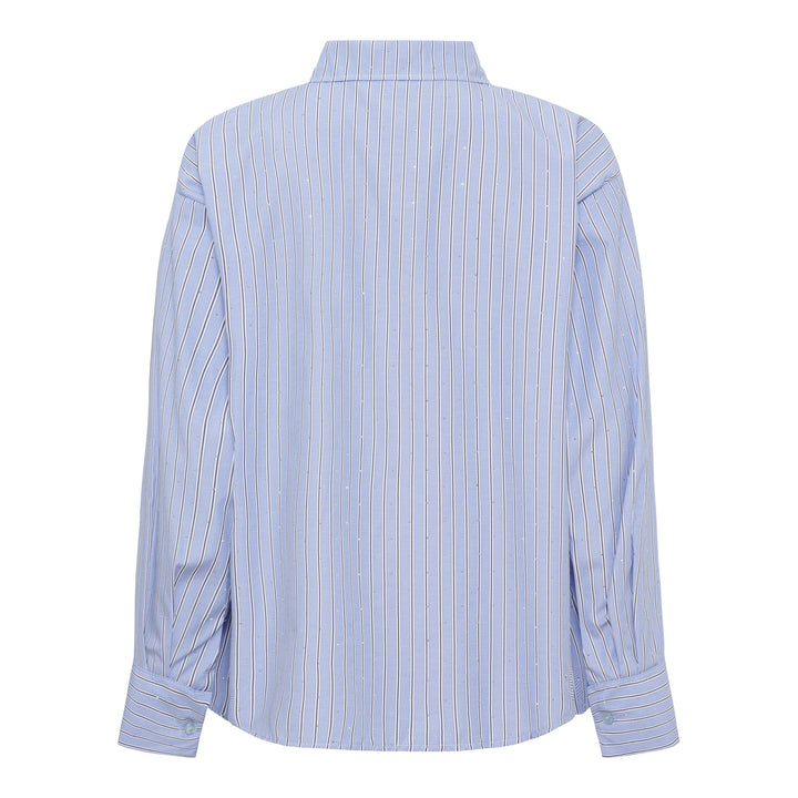 MARTA DU CHATEAU - SKJORTE - VELOURA 8199 - BLUE STRIPE