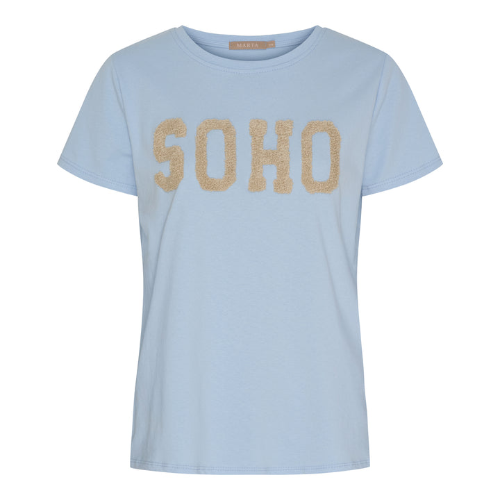 MARTA DU CHATEAU - T-SHIRT - HERDIS 84275 - CELESTE LIGHT/BEIGE
