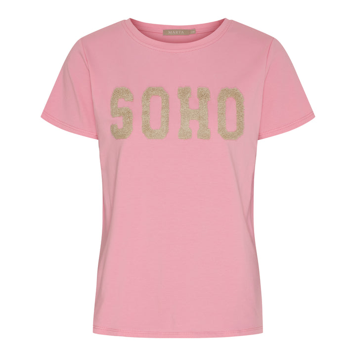 MARTA DU CHATEAU - T-SHIRT - HERDIS 84275 - ROSA BARBIE/BEIGE