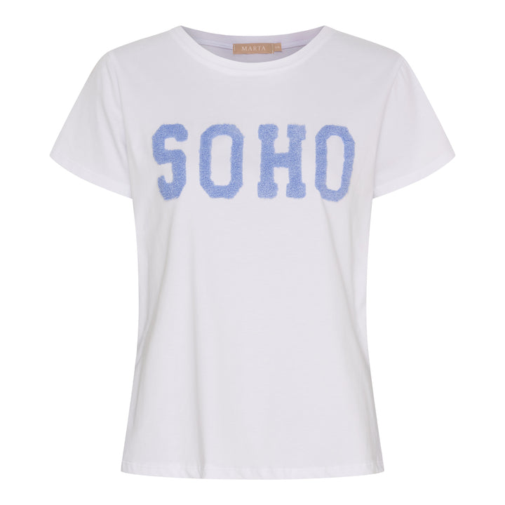 MARTA DU CHATEAU - T-SHIRT - HERDIS 84275 - WHITE/SKY