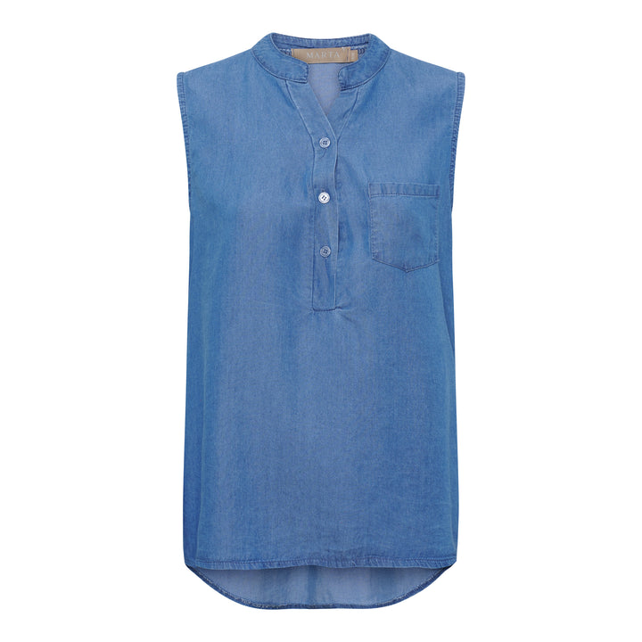 MARTA DU CHATEAU - TOP - RYLINA 84571JV - MEDIO BLUE