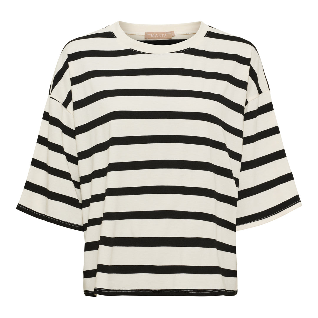 MARTA DU CHATEAU - T-SHIRTS - SAGE - 8577 - BLACK