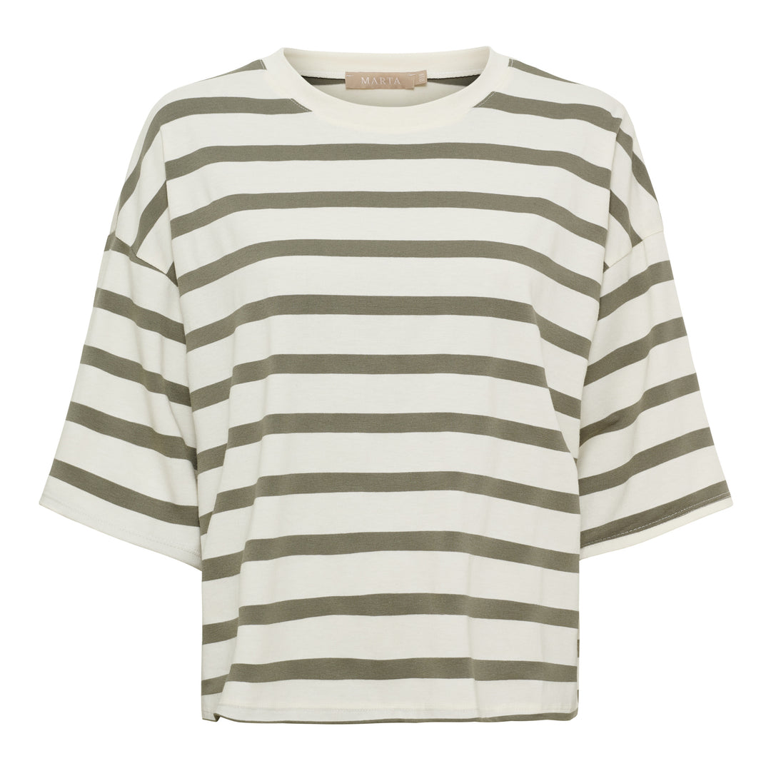 MARTA DU CHATEAU - T-SHIRT - SAGE - 8577 - OLIVE