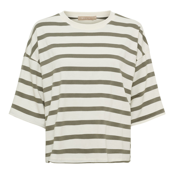 MARTA DU CHATEAU - T-SHIRT - SAGE - 8577 - OLIVE