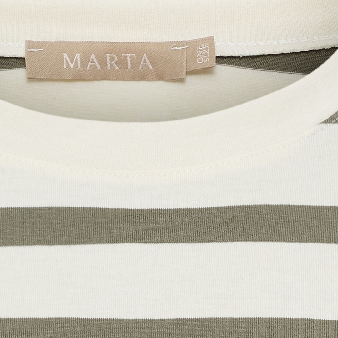 MARTA DU CHATEAU - T-SHIRT - SAGE - 8577 - OLIVE