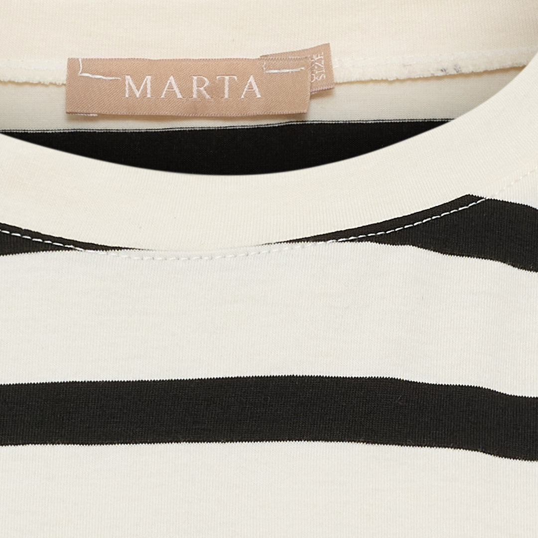 MARTA DU CHATEAU - T-SHIRTS - SAGE - 8577 - BLACK