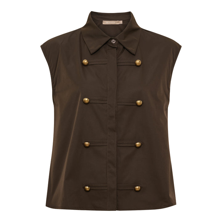 MARTA DU CHATEAU - VEST - SAVELLA 8613 - DARK BROWN