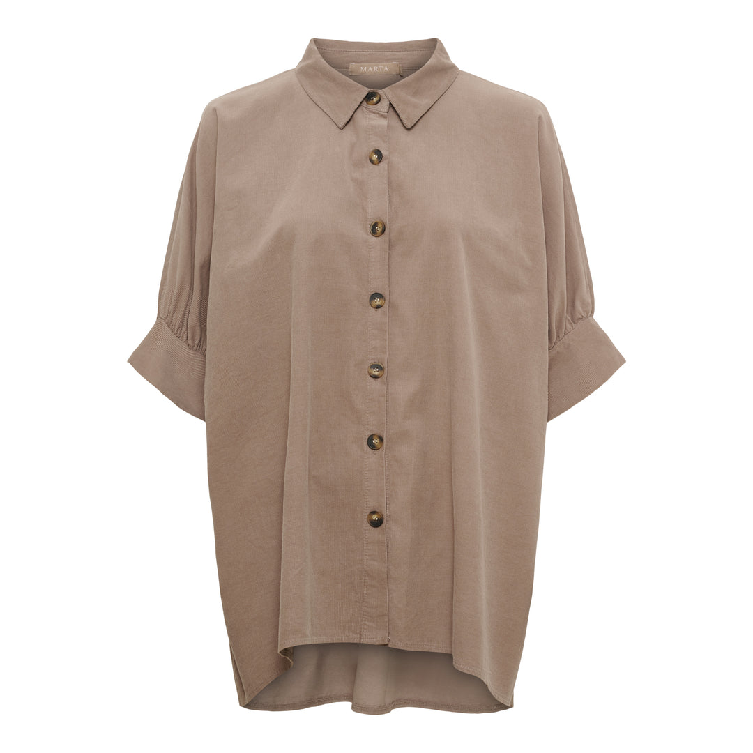 MARTA DU CHATEAU - SKJORTE - KAORI - 86250V - Tortora82751
