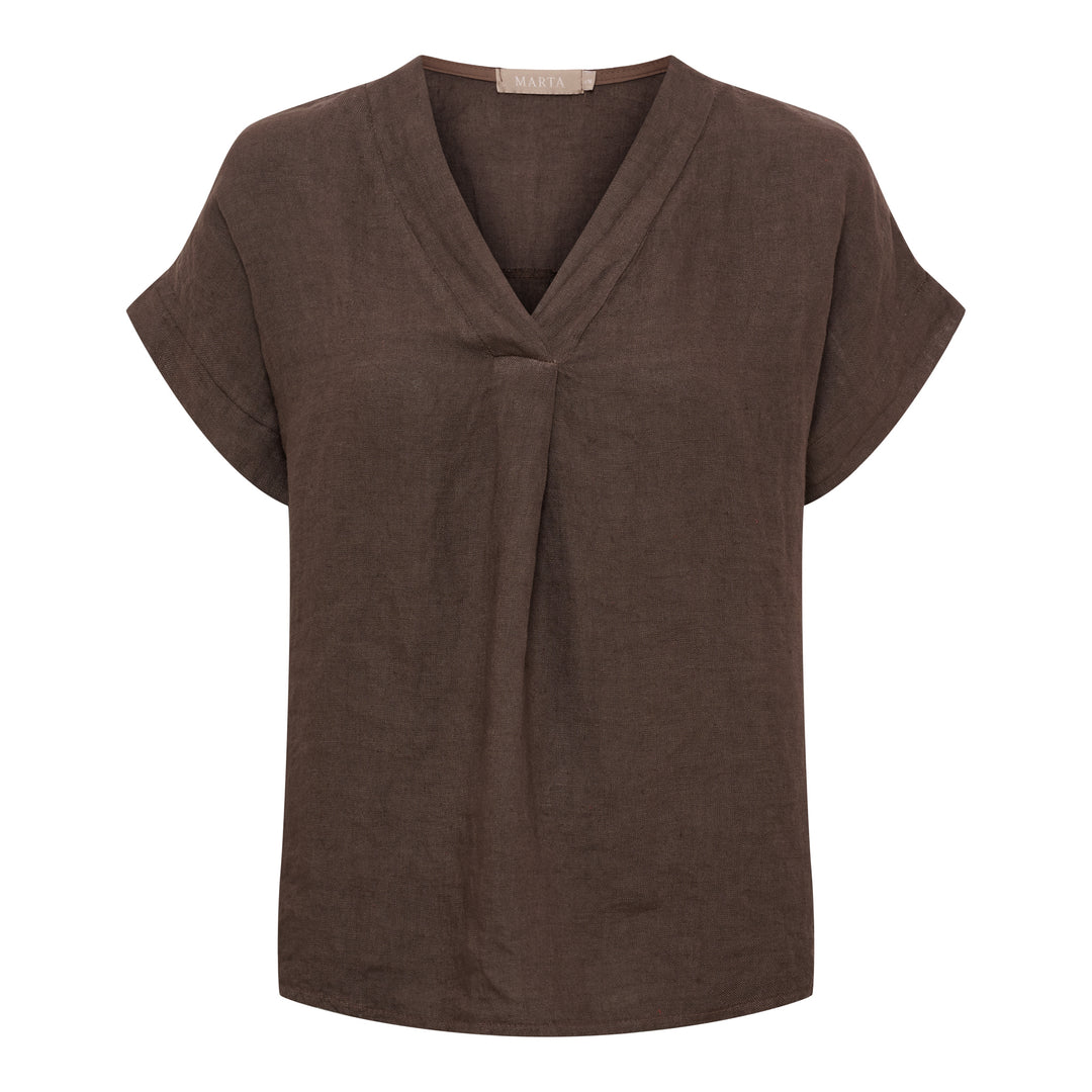 MARTA DU CHATEAU - BLUSE - BELLISSIMA 86520 - MOCCA
