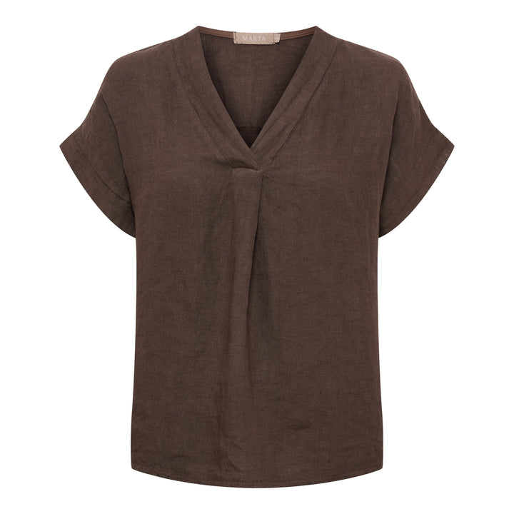 MARTA DU CHATEAU - BLUSE - BELLISSIMA 86520 - MOCCA