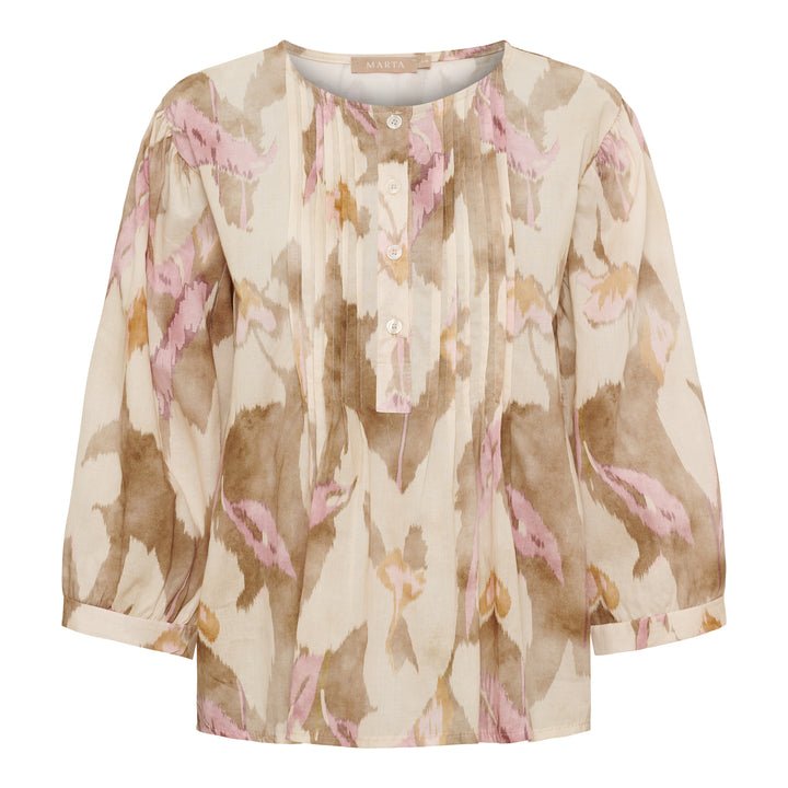 MARTA DU CHATEAU - BLUSE - COSMOS - 8687 - BEIGE516TPU