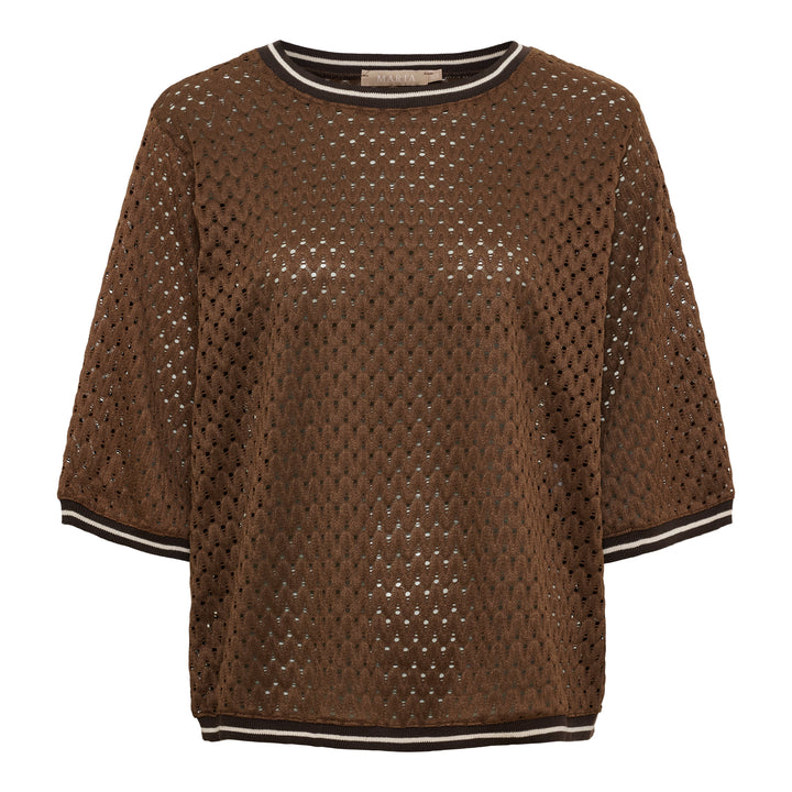 MARTA DU CHATEAU - BLUSE - ROWAN - 8701 - BROWN