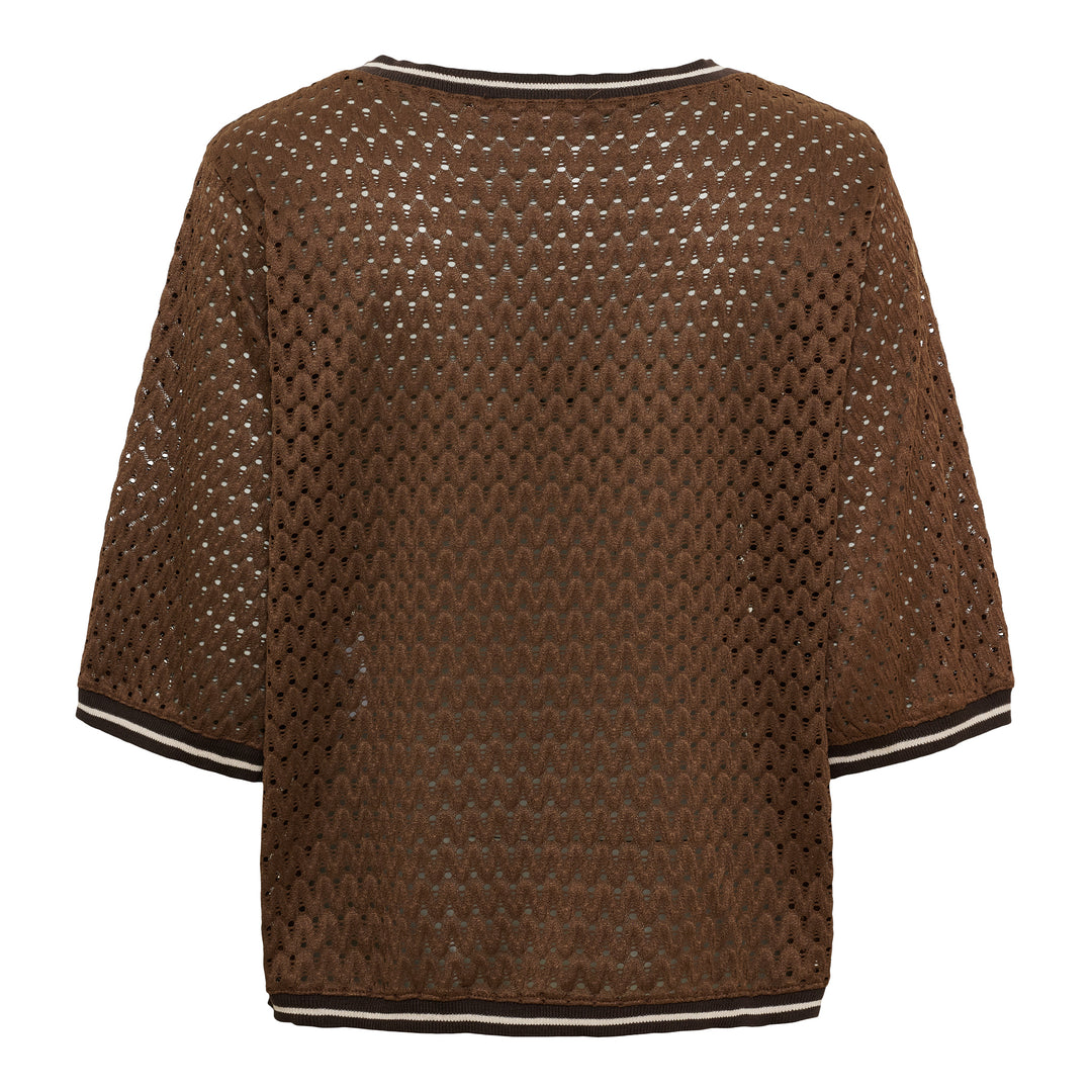MARTA DU CHATEAU - BLUSE - ROWAN - 8701 - BROWN